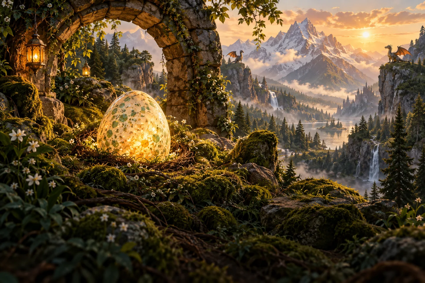 Dragon Post Office illustrated game artwork