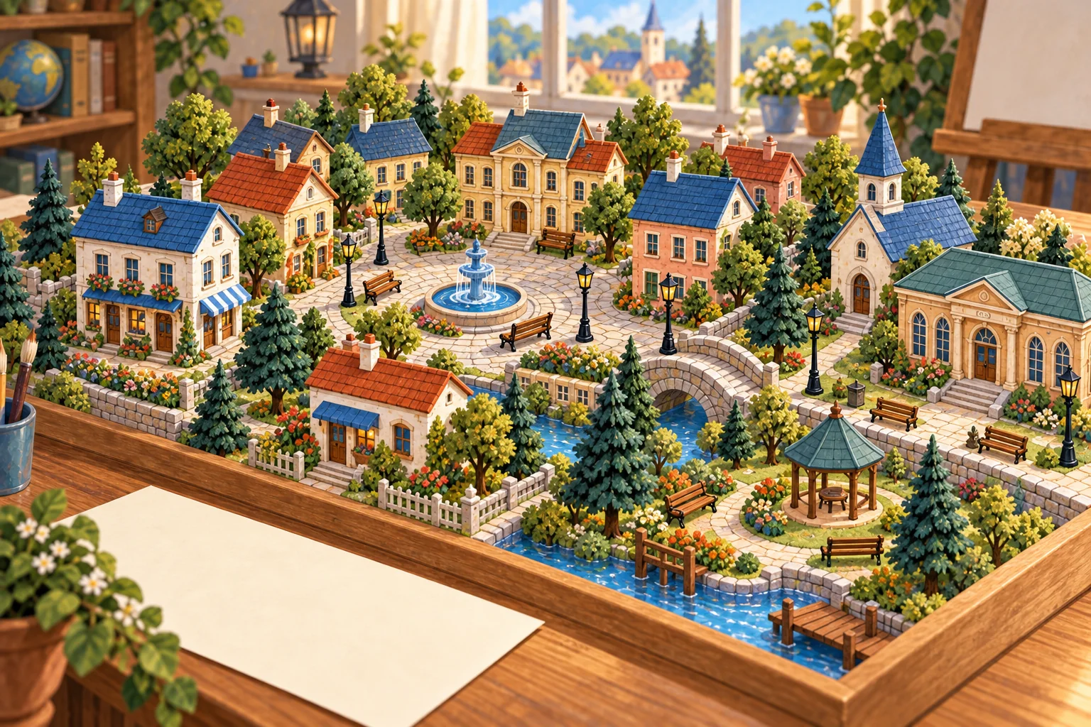 Explore the square