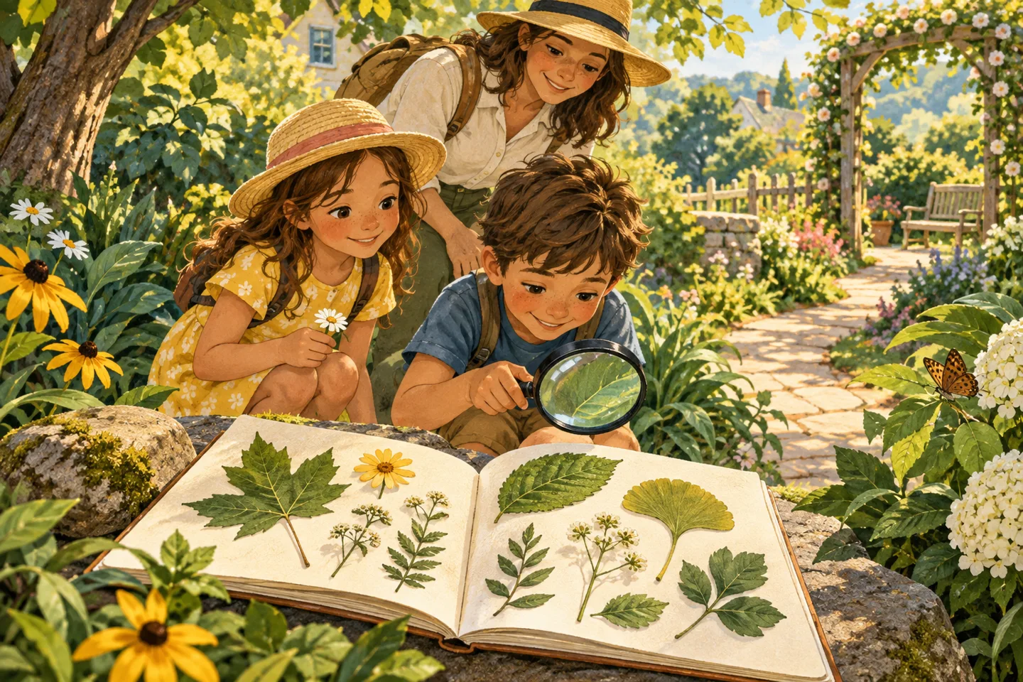 The Secret Greenhouse illustrated game artwork