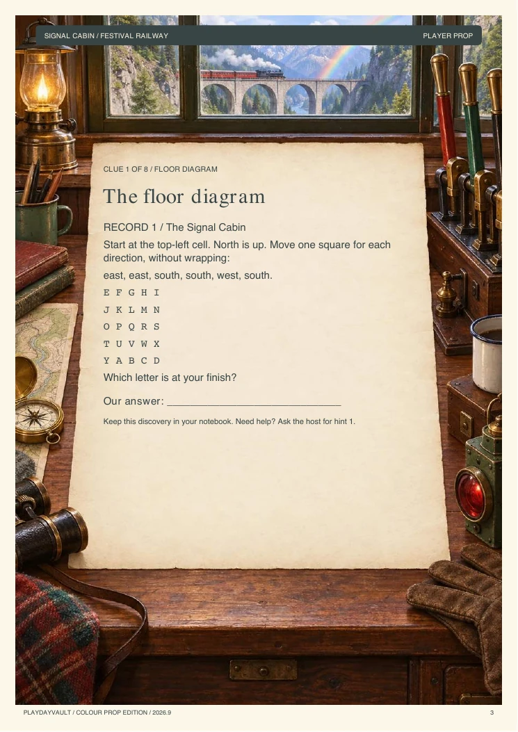 A real page from the game: Rainbow Railway Rescue.